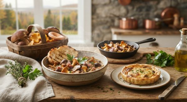 Top recettes savoureuses avec les champignons du Québec